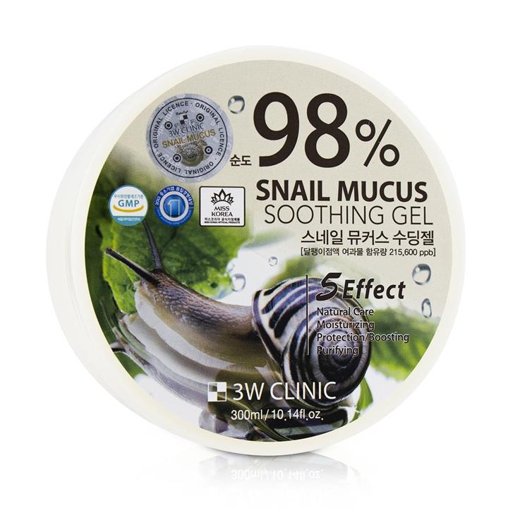 3W Clinic | 98% Snail Mucus Soothing Gel