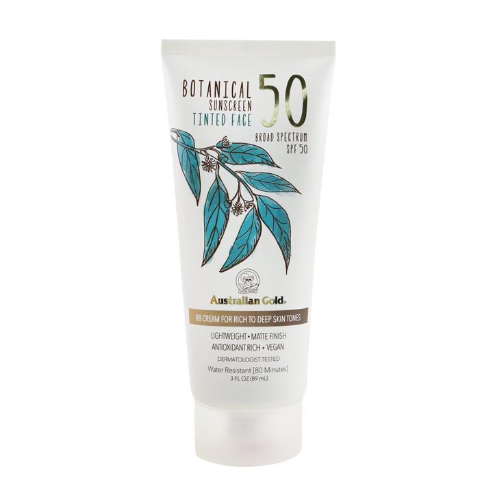 Australian Gold Botanical Sunscreen SPF 50 Tinted Face BB Cream